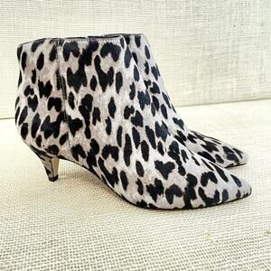 Sam Edelman Kitten Heel Boots, Kinzey, Leather, Cow Hair Fur, Ladies size 8